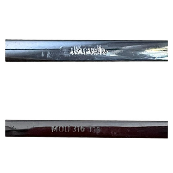 Vintage Silhouette Rectangular Aviator Glasses Frames - 56mm, Unisex - Picture 6 of 9